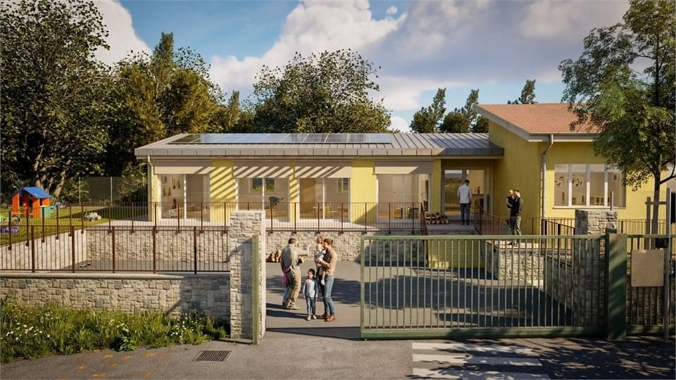 Ampliamento asilo nido “Romagnano”, immagine di progetto