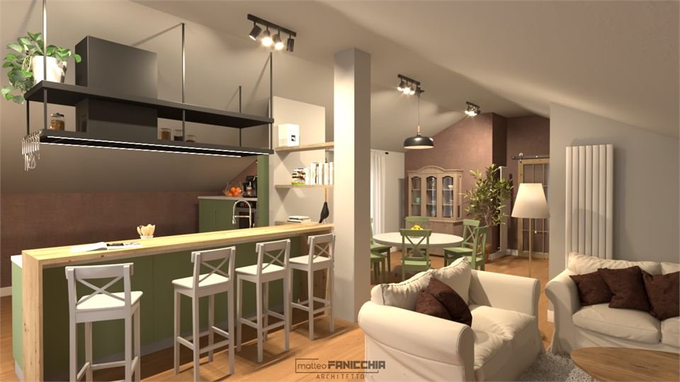Mansarda AM, immagine di progetto