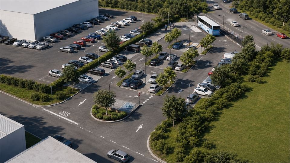 Nuovo parcheggio di interscambio, immagine di progetto